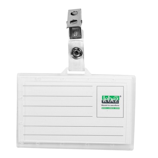 [D26173] PORTANOME 9X5,6CM SEMIRIGIDO C/CLIP 31-070 LEBEZ