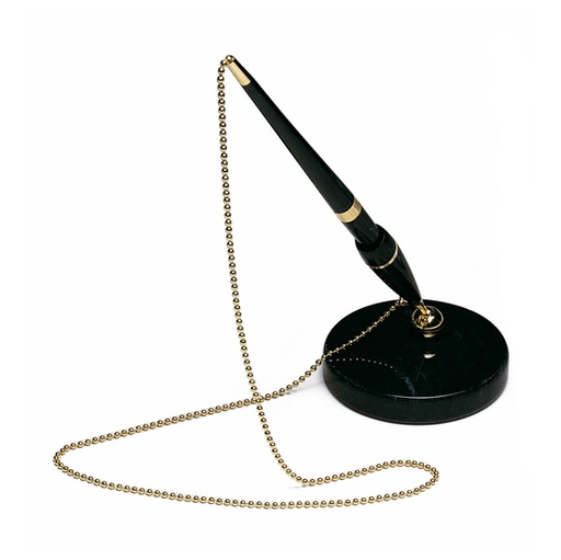 [D26266] STILOFORO CON BASE MARMO NERO ART.1703-N ( BASE CON CATELNELLA )