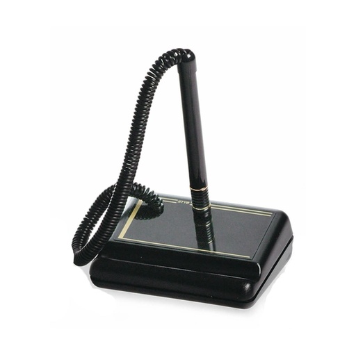 [D26268] STILOFORO IN PLASTICA NERA C/SPIRALE ART.1675-N