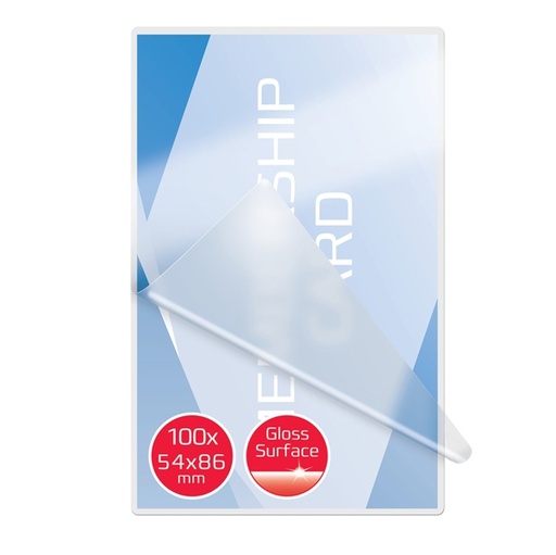 [D26604] SCATOLA 100 POUCHES 2x250MIC 54X86MM CREDIT CARD