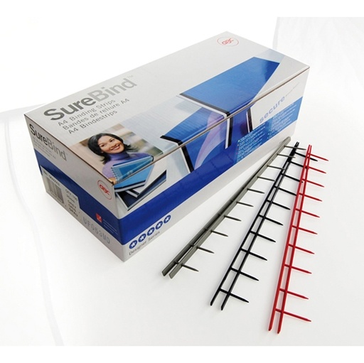 [D26883] SCATOLA 100 PETTINI SUREBIND 25MM 10 DENTI NERO