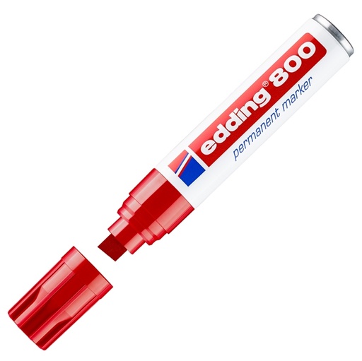 [D27491] MARCATORE EDDING 800 ROSSO PS 4-12MM PERMANENTE