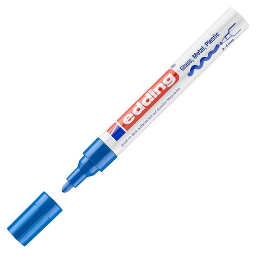 [D27551] Marcatore EDDING 750 punta media vernice blu