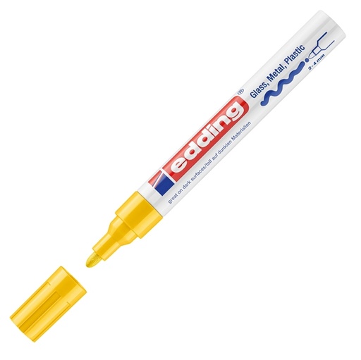 [D27553] Marcatore EDDING 750 punta media vernice giallo