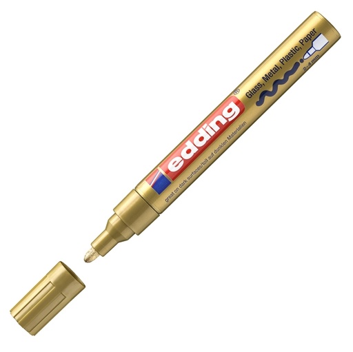 [D27561] Marcatore EDDING 750 punta media vernice oro