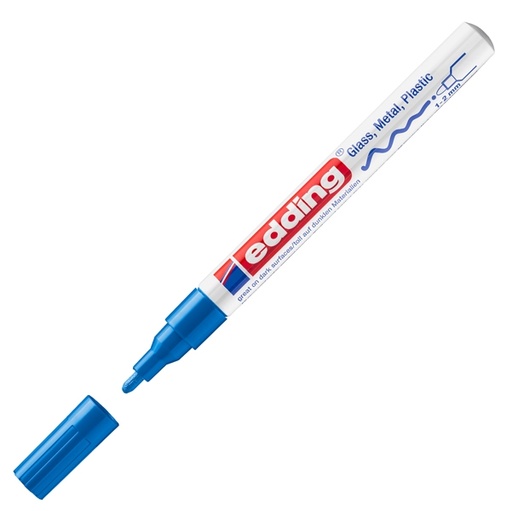 [D27565] Marcatore EDDING 751 punta fine vernice blu