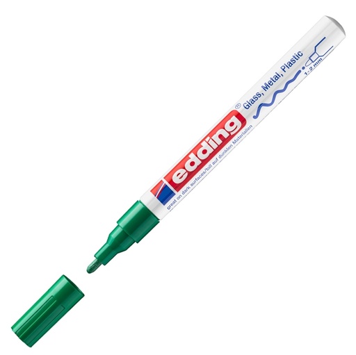 [D27566] Marcatore EDDING 751 punta fine vernice verde