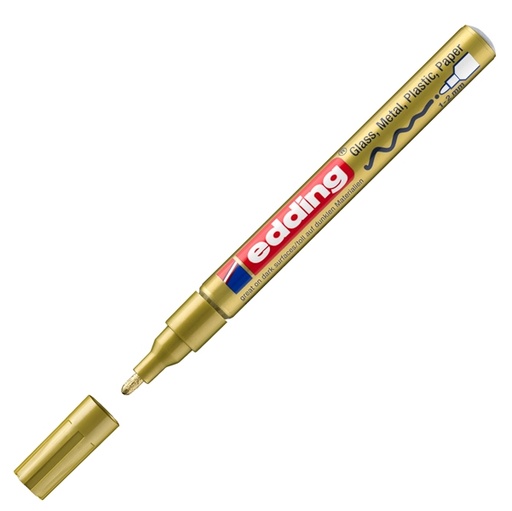[D27568] Marcatore EDDING 751 punta fine vernice oro