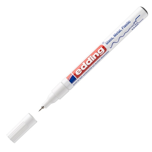 [D27578] Marcatore EDDING 780 punta extra fine vernice bianco