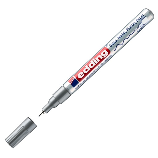 [D27580] Marcatore EDDING 780 punta extra fine vernice argento