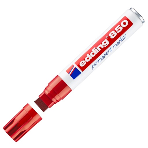 [D27660] MARCATORE EDDING 850 ROSSO PS 5-16MM PERMANENTE