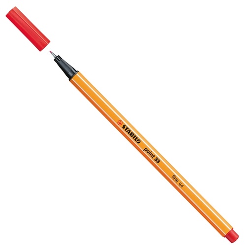 [D27692] PENNARELLO STABILO POINT 88/40 ROSSO