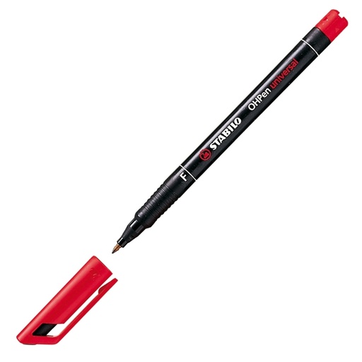 [D27713] PENNARELLO STABILO OHPEN 842 PERMANENTE FINE ROSSO