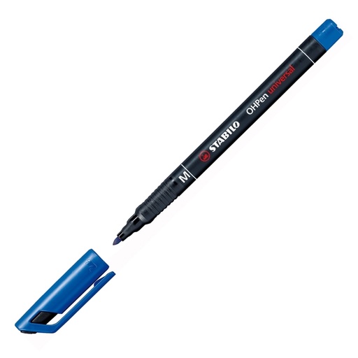[D27722] PENNARELLO STABILO OHPEN 843 PERMANENTE MEDIO BLU