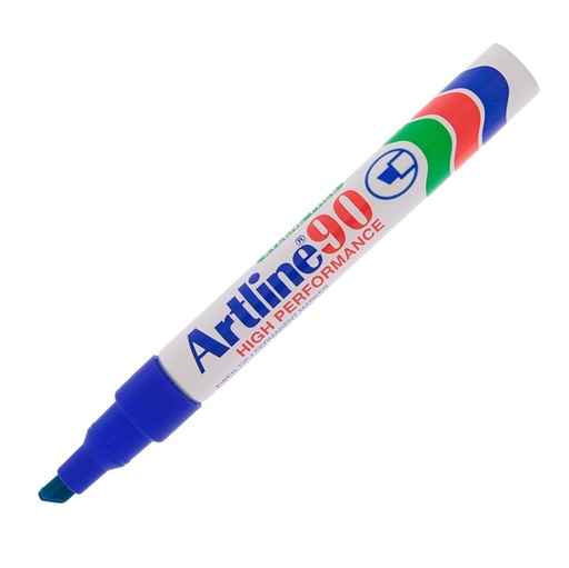 [D27776] Marcatore artline A 90 permanente punta scalpello blu