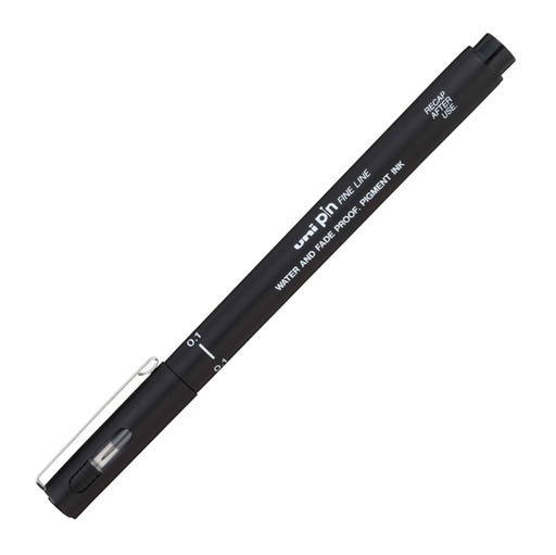 [D92683] Pin Pennarelli scuola nero punta 0.1mm Uni Mitsubishi