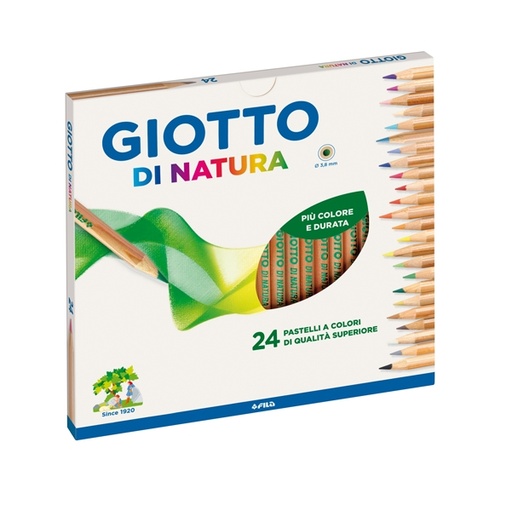 [D28090] ASTUCCIO 24 PASTELLI GIOTTO DI NATURA