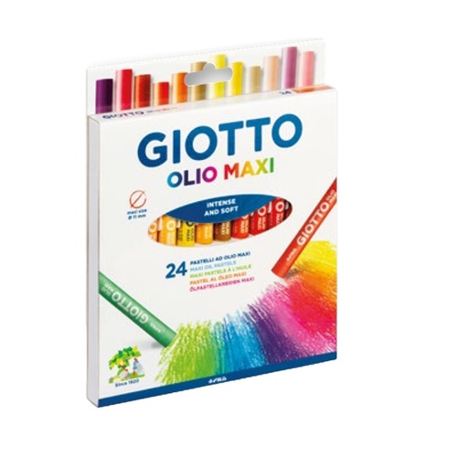 [D28125] ASTUCCIO 24 PASTELLI GIOTTO OLIO