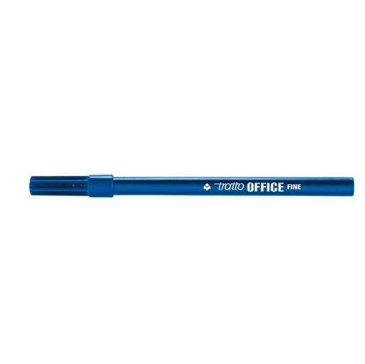 [D28219] SCATOLA 12 PENNARELLI TRATTO OFFICE FINE BLU