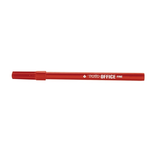 [D28220] SCATOLA 12 PENNARELLI TRATTO OFFICE FINE ROSSO