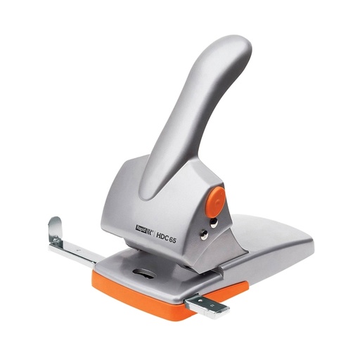 [D28238] PERFORATORE 2 FORI PASSO 8 MAX 65fg RAPID HDC65 GRIGIO/ARANCIO