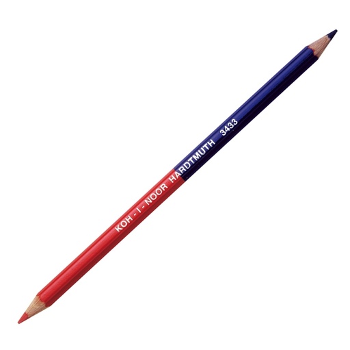 [D29056] SCATOLA 12 MATITE BICOLORE SOTTILE ROSSO-BLU H3433 KOHINOOR