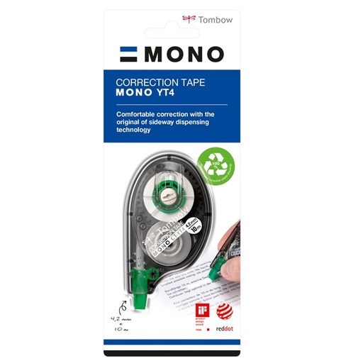 [D29072] CORRETTORE A NASTRO 4,2MMX10M TOMBOW MONO CORRECTION TAPE
