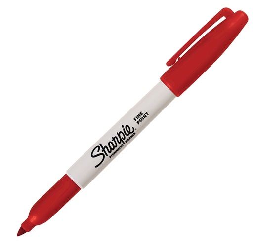 [D29107] MARCATORE SHARPIE ROSSO PERMANENTE P.FINE