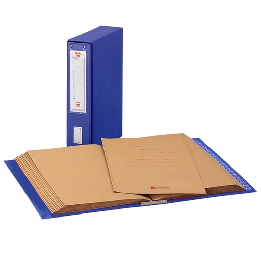 [D29328] CLASSIFICATORE ALFABETICO MEC 20 BLU 23X32CM, DORSO 8.5CM