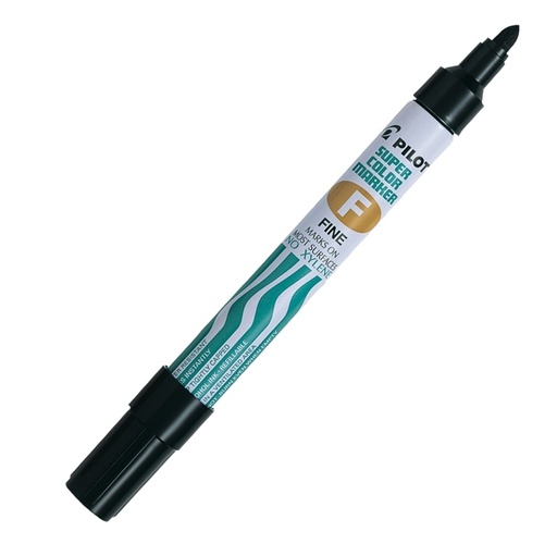 [D29441] Marcatore SUPER COLOR PERMANENT punta fine nero PILOT