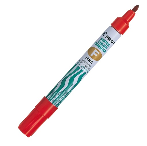 [D29443] Marcatore SUPER COLOR PERMANENT punta fine rosso PILOT