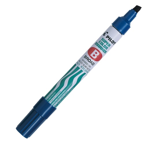 [D29445] Marcatore SUPER COLOR PERMANENT punta scalpello blu PILOT