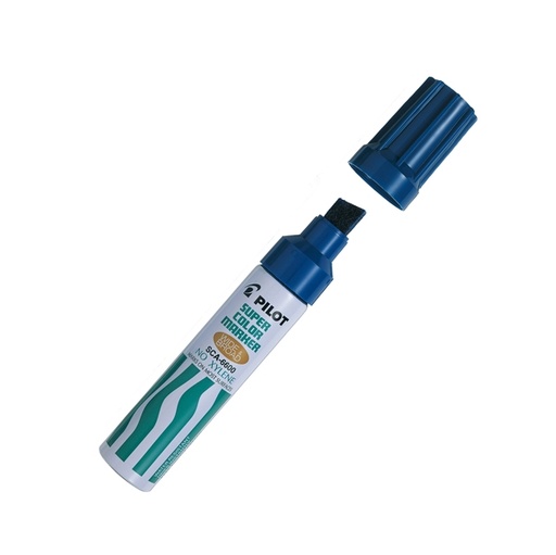 [D29452] Marcatore SUPER COLOR PERMANENT 6600 punta maxi blu PILOT