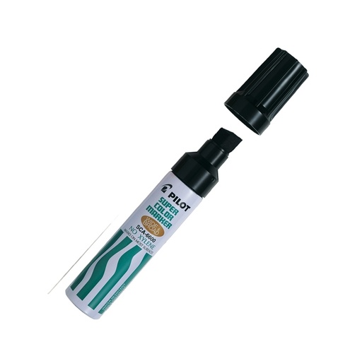 [D29453] Marcatore SUPER COLOR PERMANENT 6600 punta maxi nero PILOT