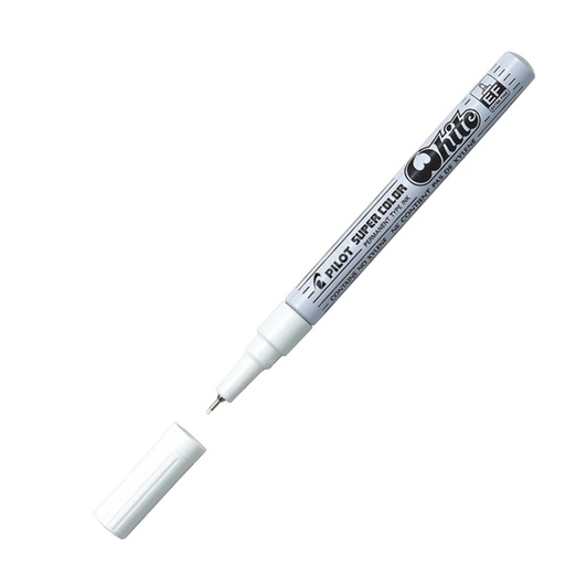 [D29464] Marcatore SUPER COLOR punta extra fine vernice white PILOT