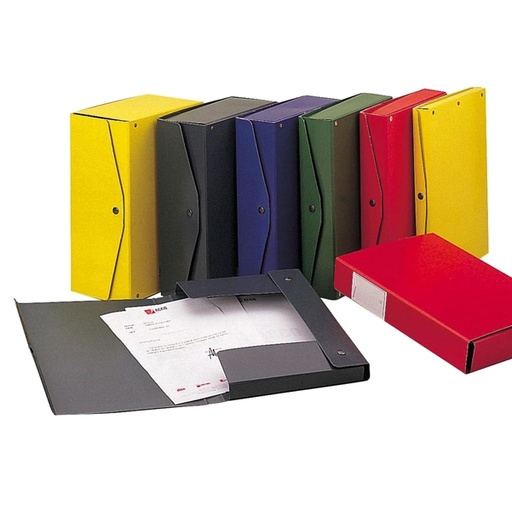 [D29554] Scatola archivio PROJECT 12 blu 25x35cm dorso 12cm KING MEC