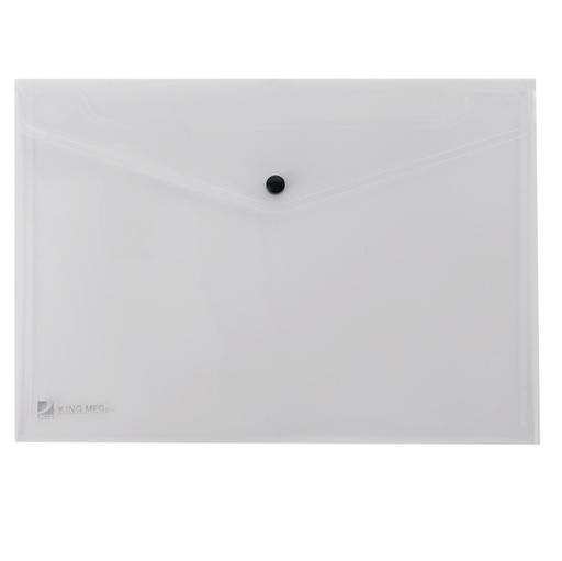 [D30046] BUSTA CON BOTTONE PULL TRASPARENTE 21X29.7CM