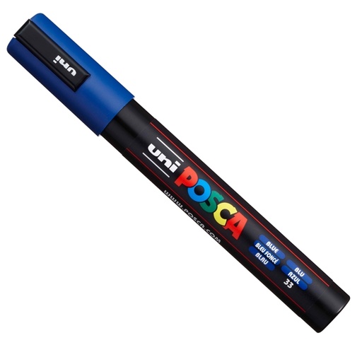 [D30364] Marcatore UNI POSCA PC5M p.media 1,8-2,5mm blu UNI MITSUBISHI