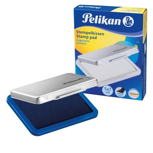 [D30443] CUSCINETTO TIMBRI 5X7CM PELIKAN N.3 BLU