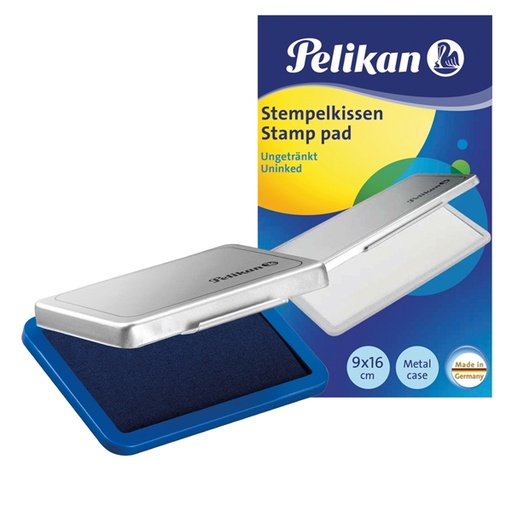 [D30448] CUSCINETTO TIMBRI 9X16CM PELIKAN N.1 BLU
