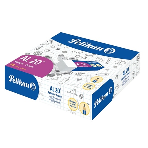 [D30567] BOX 20 GOMME PELIKAN AL20 (0ARD51)