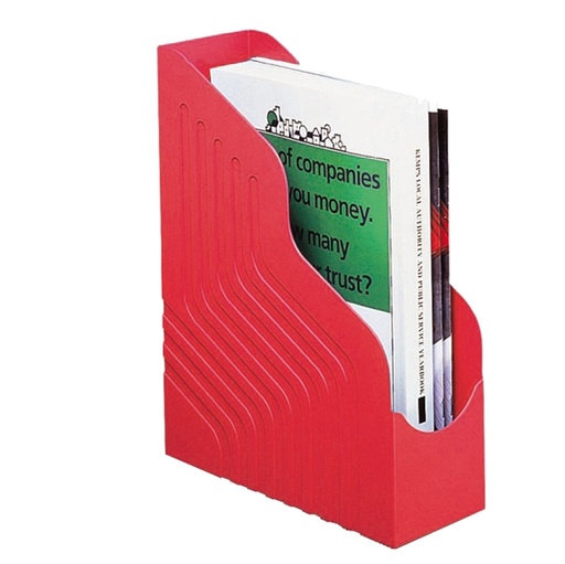[D30614] Portariviste MAGAZINE RACK JUMBO 25x32cm dorso 10cm rosso REXEL