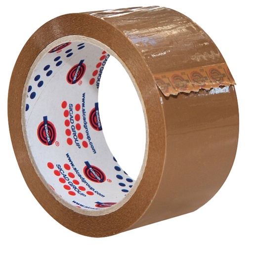 [D30771] Nastro adesivo 50mm x 66m Avana PVC 330 Eurocel