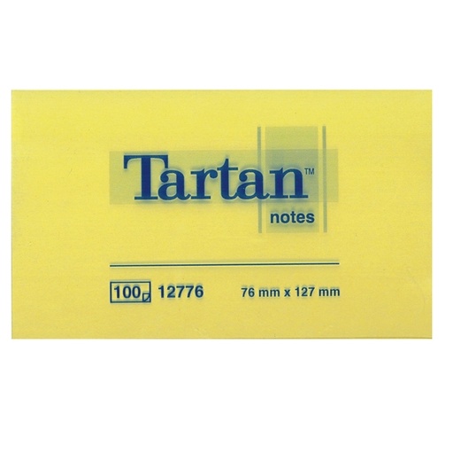[D32040] BLOCCO TARTAN (TM) 12776 GIALLO 76X127MM 100FG 63GR