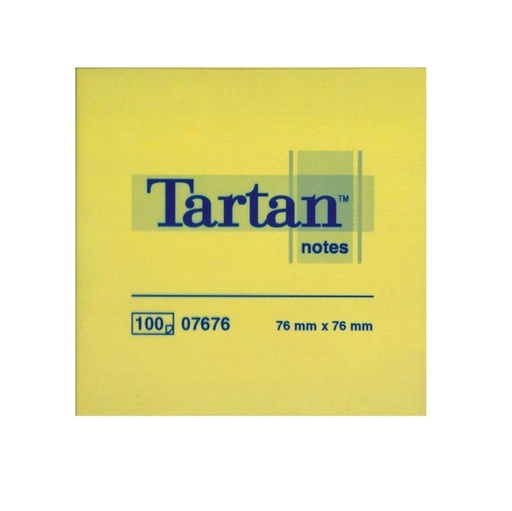 [D32041] BLOCCO TARTAN™ 7676 GIALLO 76X76MM 100FG 63GR