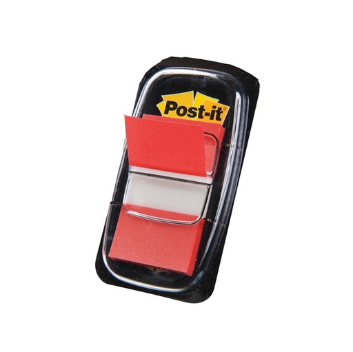 [D32043] SEGNAPAGINA Post-it(R) 680-1 ROSSO 25.4X43.6MM 50FG INDEX