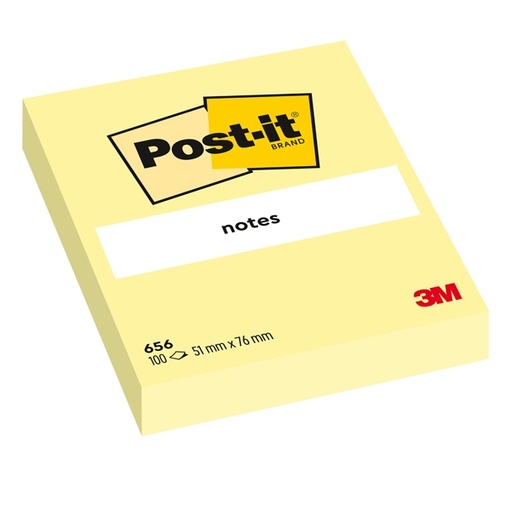 [D32159] BLOCCO 100fg Post-it(R) Giallo Canary™ 76x51mm 656