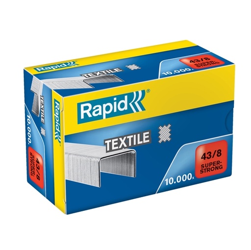[D32371] Scatola 10.000 punti SPECIAL TEXTILE RAPID 43/8