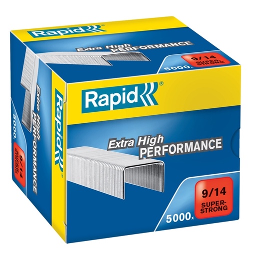 [D32381] Scatola 5000 punti SUPER STRONG RAPID 9/14 alti spessori