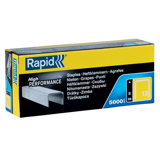 [D32402] SCATOLA 5000 PUNTI RAPID 13/8 GALVANIZZATI